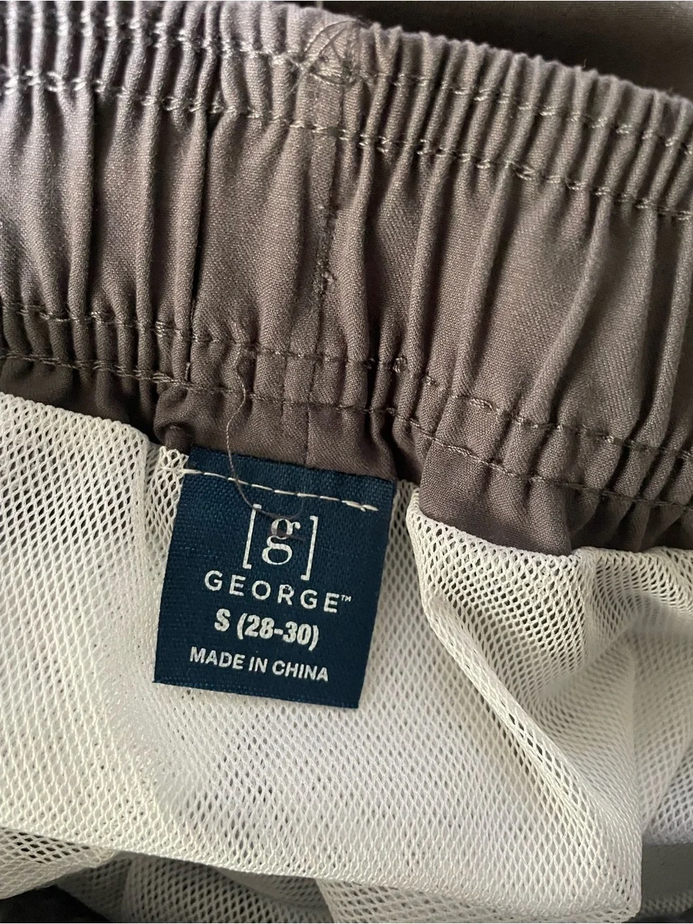 George Men's Charcoal Gray Swim Trunks